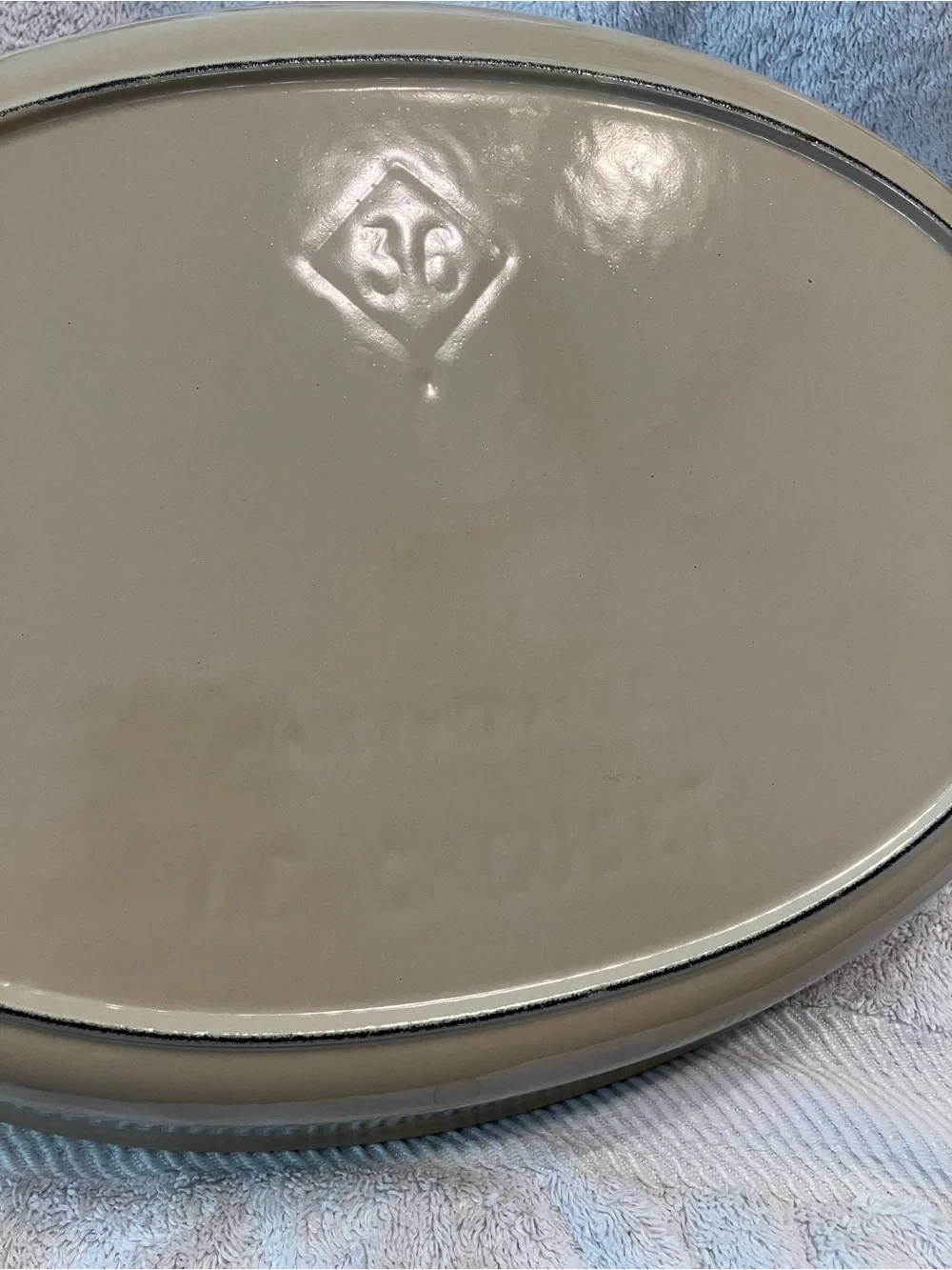 vintage Le Creuset #36 Enameled Cast Iron Oval Au Gratin Dish casserole baking